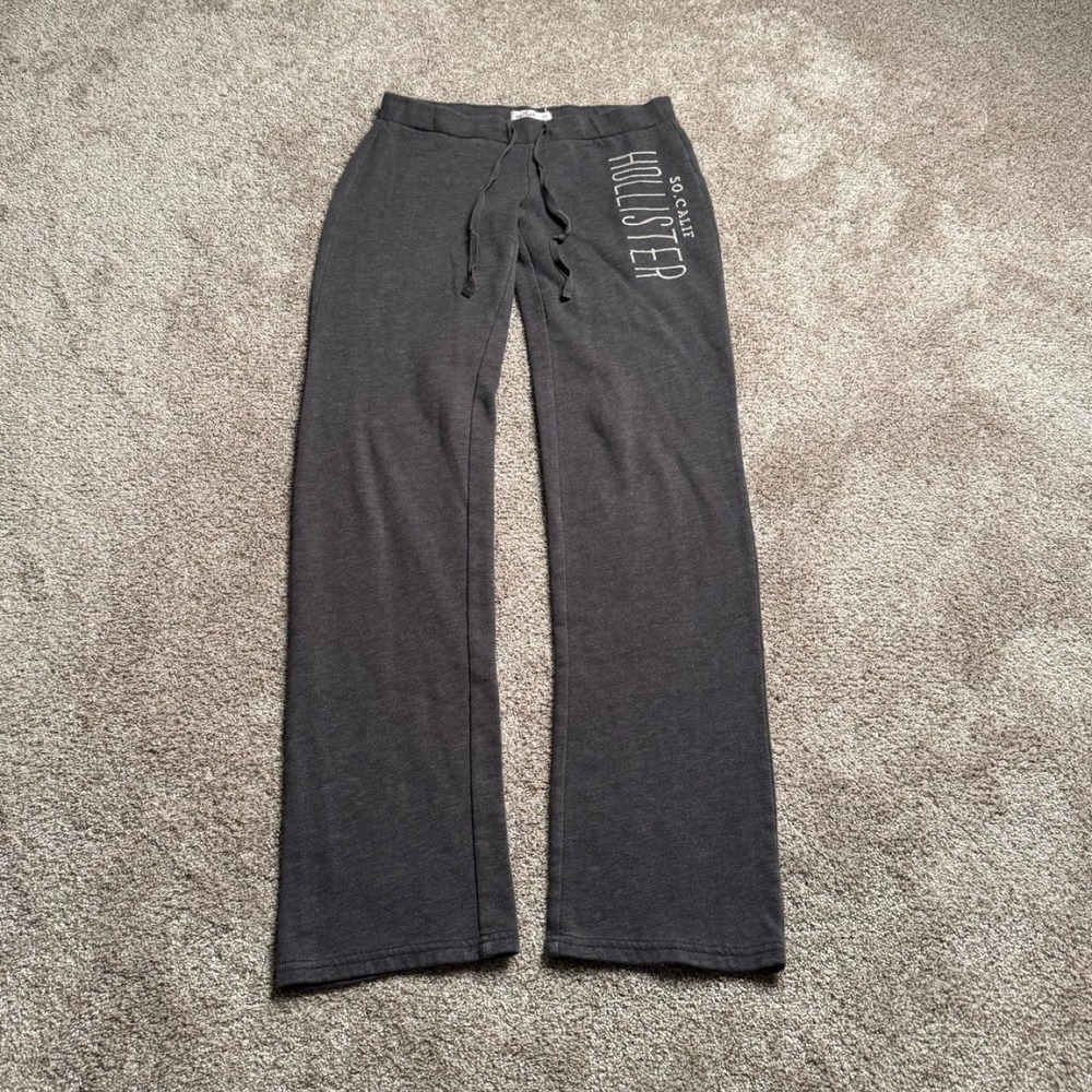 GREY HOLLISTER Y2K LOW RISE SWEATPANTS